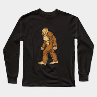 Big foot with a beard hairstyle Long Sleeve T-Shirt